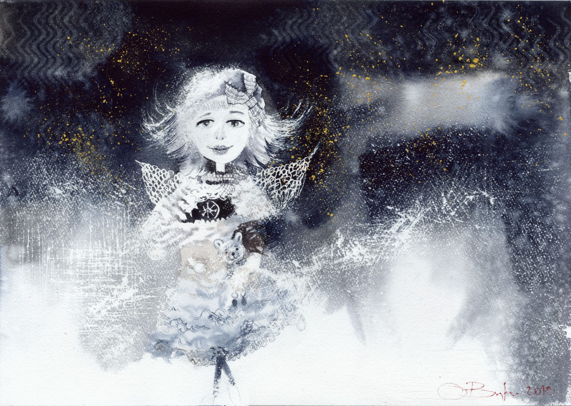 Winter Fairy, 60x40cm,2018